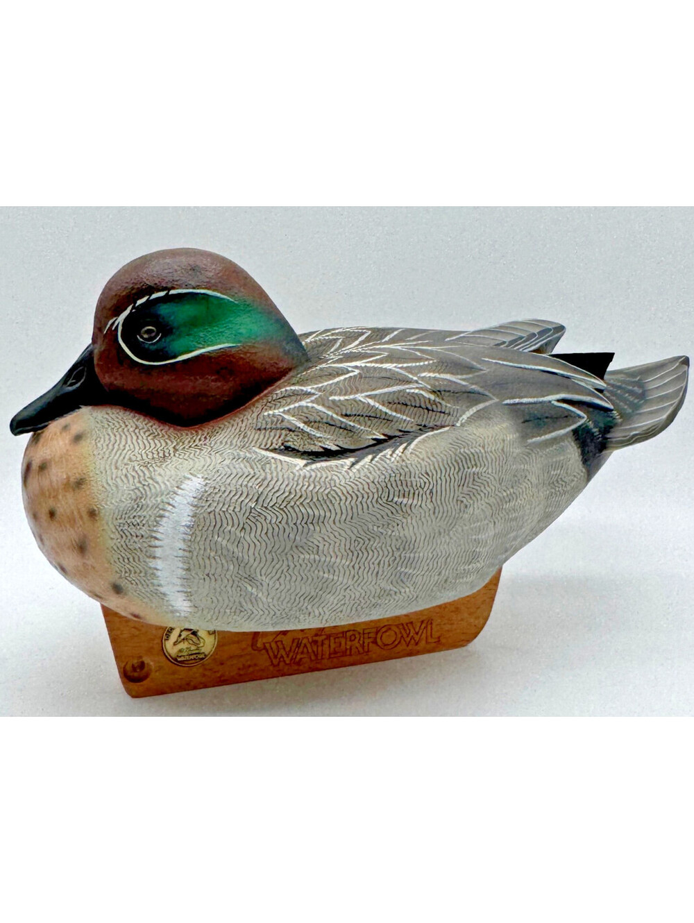 California Waterfowl Decoy of the Year Green Winged Teal Drake Duck